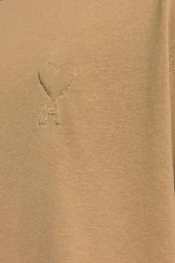Ami Alexandre Mattiussi beige T-shirt with logo
