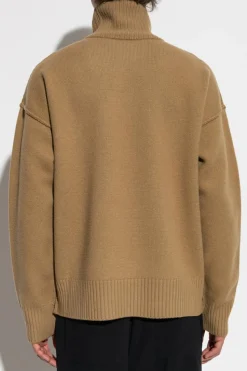 Ami Alexandre Mattiussi beige Wool turtleneck