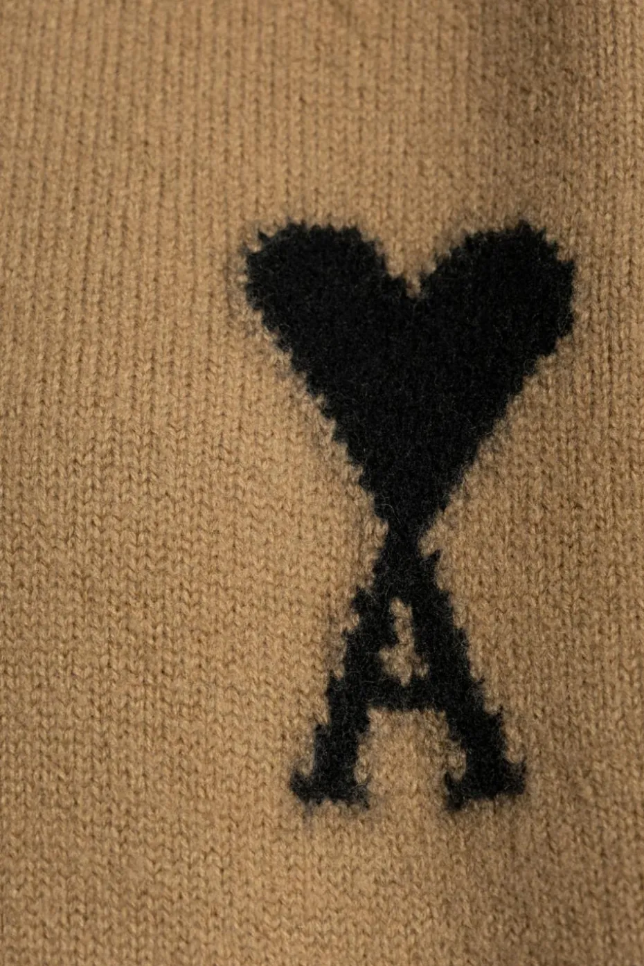 Ami Alexandre Mattiussi beige Wool turtleneck