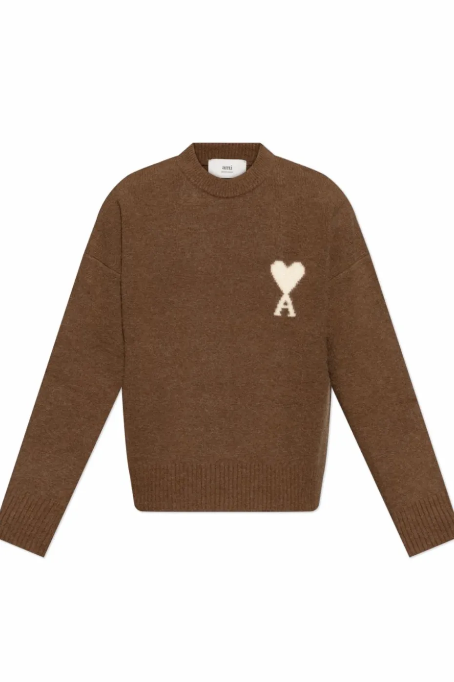Ami Alexandre Mattiussi BROWN Sweater with logo