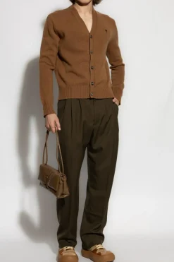Ami Alexandre Mattiussi BROWN Cashmere cardigan