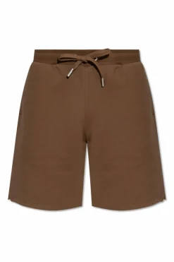 Ami Alexandre Mattiussi BROWN Shorts with logo