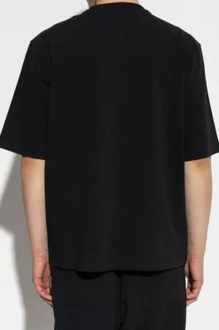 Ami Alexandre Mattiussi BLACK T-shirt with logo