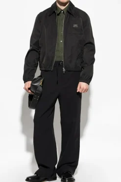Ami Alexandre Mattiussi BLACK Cotton pants