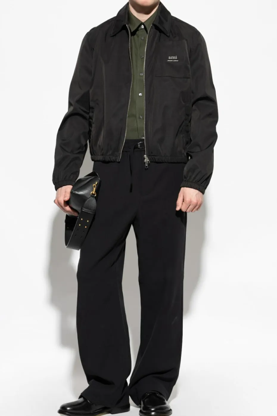 Ami Alexandre Mattiussi BLACK Cotton pants