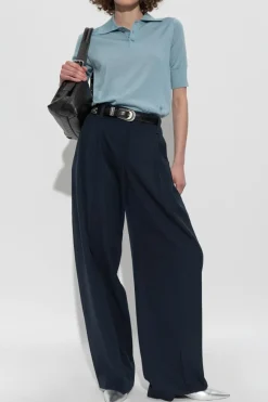 Ami Alexandre Mattiussi BLUE Wool top