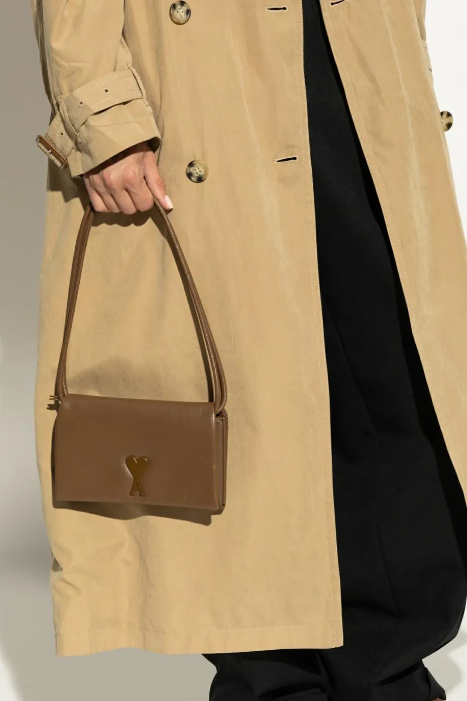 Ami Alexandre Mattiussi BROWN Belt wallet