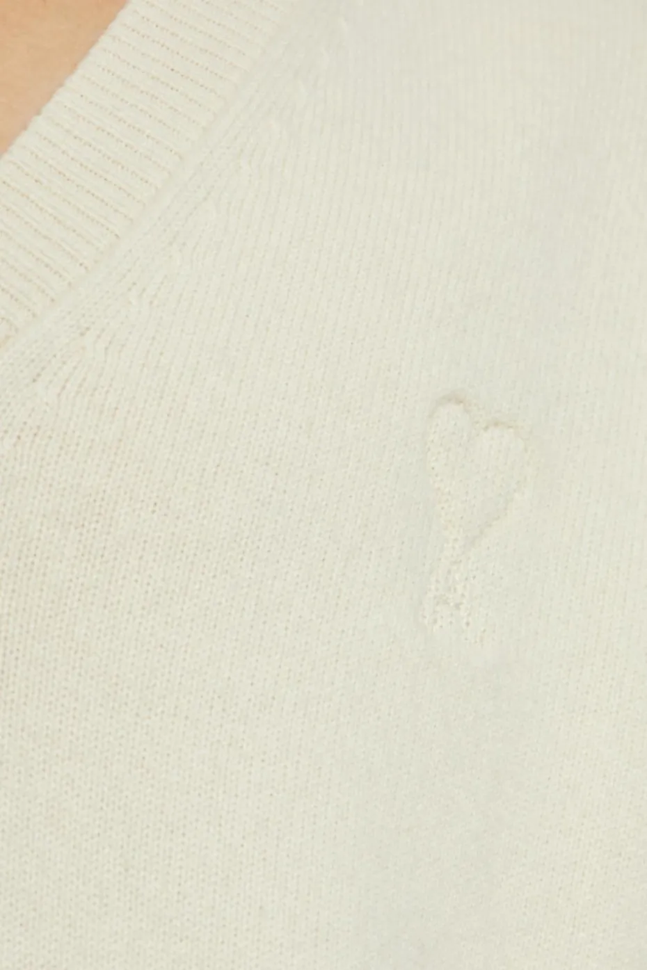 Ami Alexandre Mattiussi cream Sweater with logo