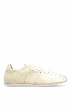 Ami Alexandre Mattiussi cream Leather sports shoes