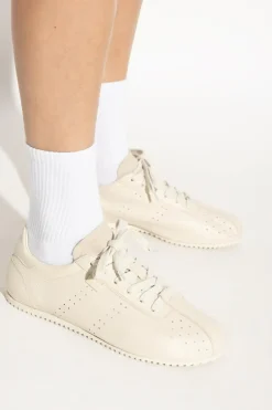 Ami Alexandre Mattiussi cream Leather sports shoes