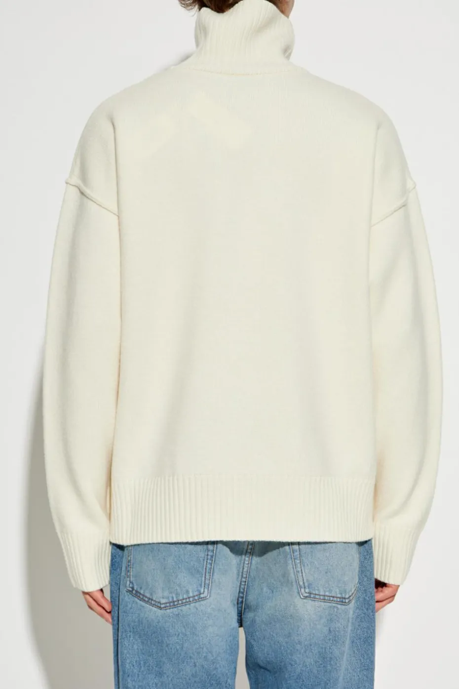 Ami Alexandre Mattiussi cream Wool turtleneck