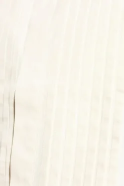 Ami Alexandre Mattiussi cream Pleated shirt