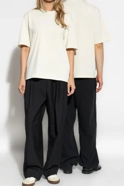 Ami Alexandre Mattiussi cream T-shirt with logo
