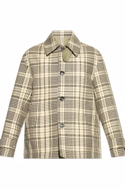 Ami Alexandre Mattiussi GREEN Jacket with check pattern