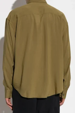 Ami Alexandre Mattiussi GREEN Shirt with logo
