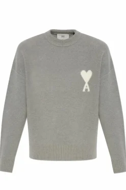 Ami Alexandre Mattiussi GREY Sweater with logo