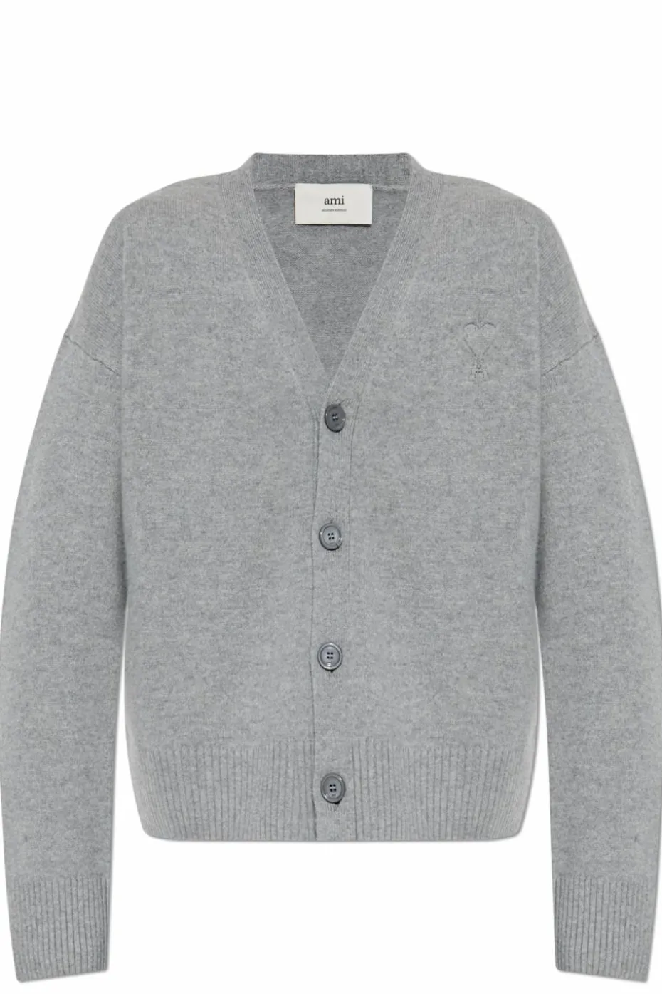 Ami Alexandre Mattiussi GREY Wool cardigan
