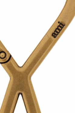 Ami Alexandre Mattiussi GOLD Keychain with logo