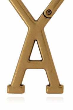 Ami Alexandre Mattiussi GOLD Keychain with logo