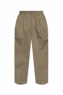 Ami Alexandre Mattiussi GREEN Pants with logo