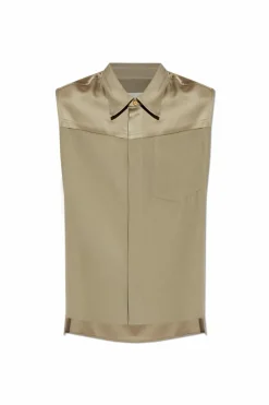 Ami Alexandre Mattiussi GREEN Sleeveless shirt