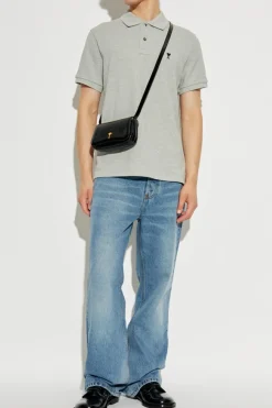 Ami Alexandre Mattiussi GREY Polo with logo