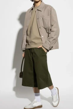 Ami Alexandre Mattiussi GREEN Logo shorts