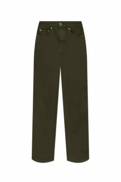 Ami Alexandre Mattiussi GREEN Pants with logo