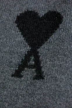 Ami Alexandre Mattiussi GREY Wool cardigan