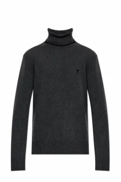 Ami Alexandre Mattiussi GREY Cashmere turtleneck