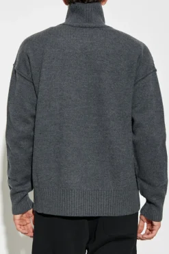 Ami Alexandre Mattiussi GREY Wool turtleneck