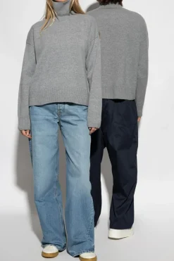 Ami Alexandre Mattiussi GREY Wool Turtleneck