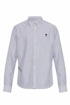 Ami Alexandre Mattiussi light blue Shirt with logo