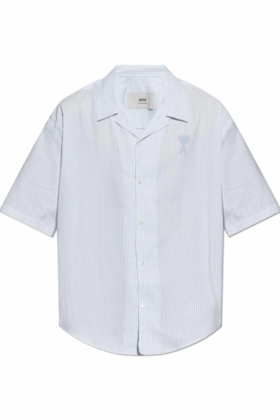Ami Alexandre Mattiussi light blue Shirt with stripe pattern