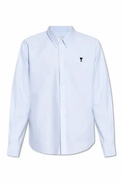 Ami Alexandre Mattiussi light blue Shirt with logo
