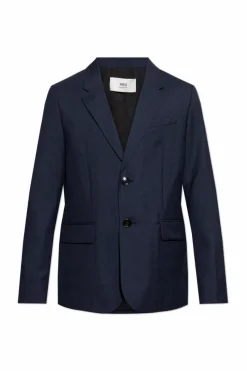 Ami Alexandre Mattiussi NAVY BLUE Wool blazer
