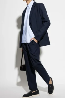 Ami Alexandre Mattiussi NAVY BLUE Wool pants