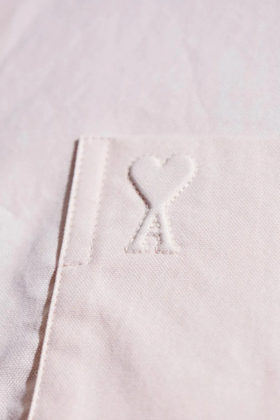 Ami Alexandre Mattiussi PINK Shirt with logo