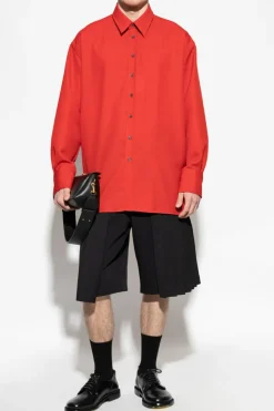 Ami Alexandre Mattiussi RED Shirt with slit