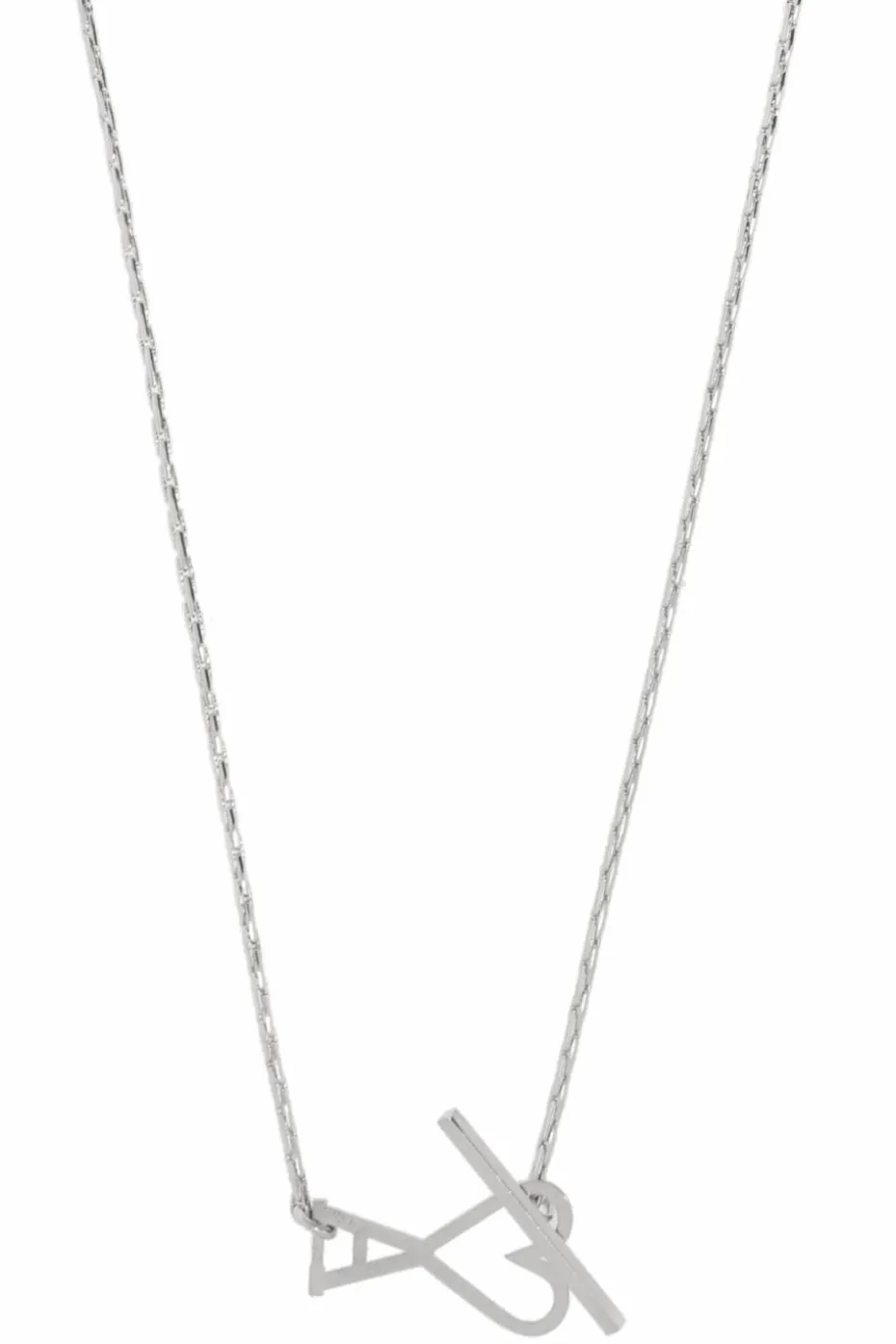 Ami Alexandre Mattiussi SILVER Logo Necklace