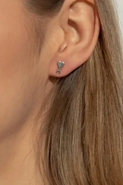 Ami Alexandre Mattiussi SILVER Single earring in the shape of the logo
