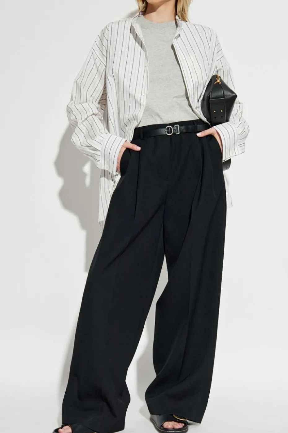 Ami Alexandre Mattiussi WHITE Shirt with stripe pattern