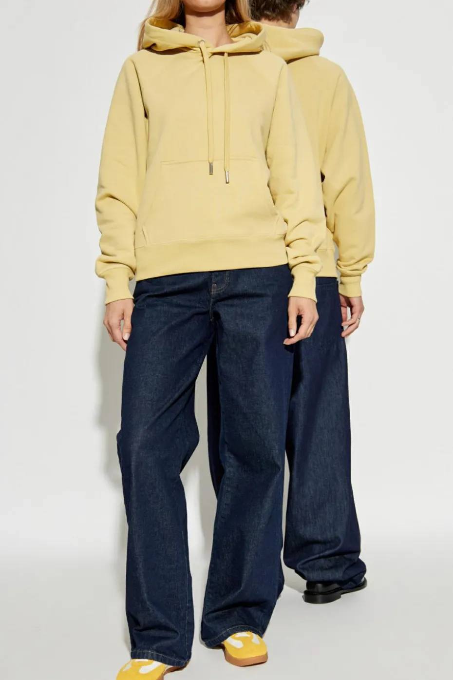 Ami Alexandre Mattiussi YELLOW Sweatshirt with logo
