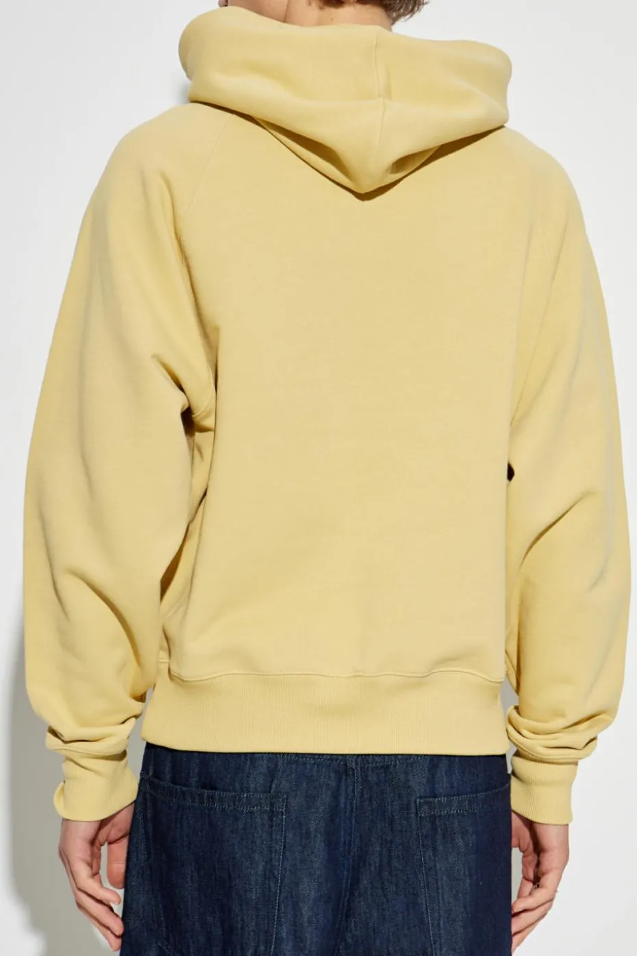 Ami Alexandre Mattiussi YELLOW Sweatshirt with logo