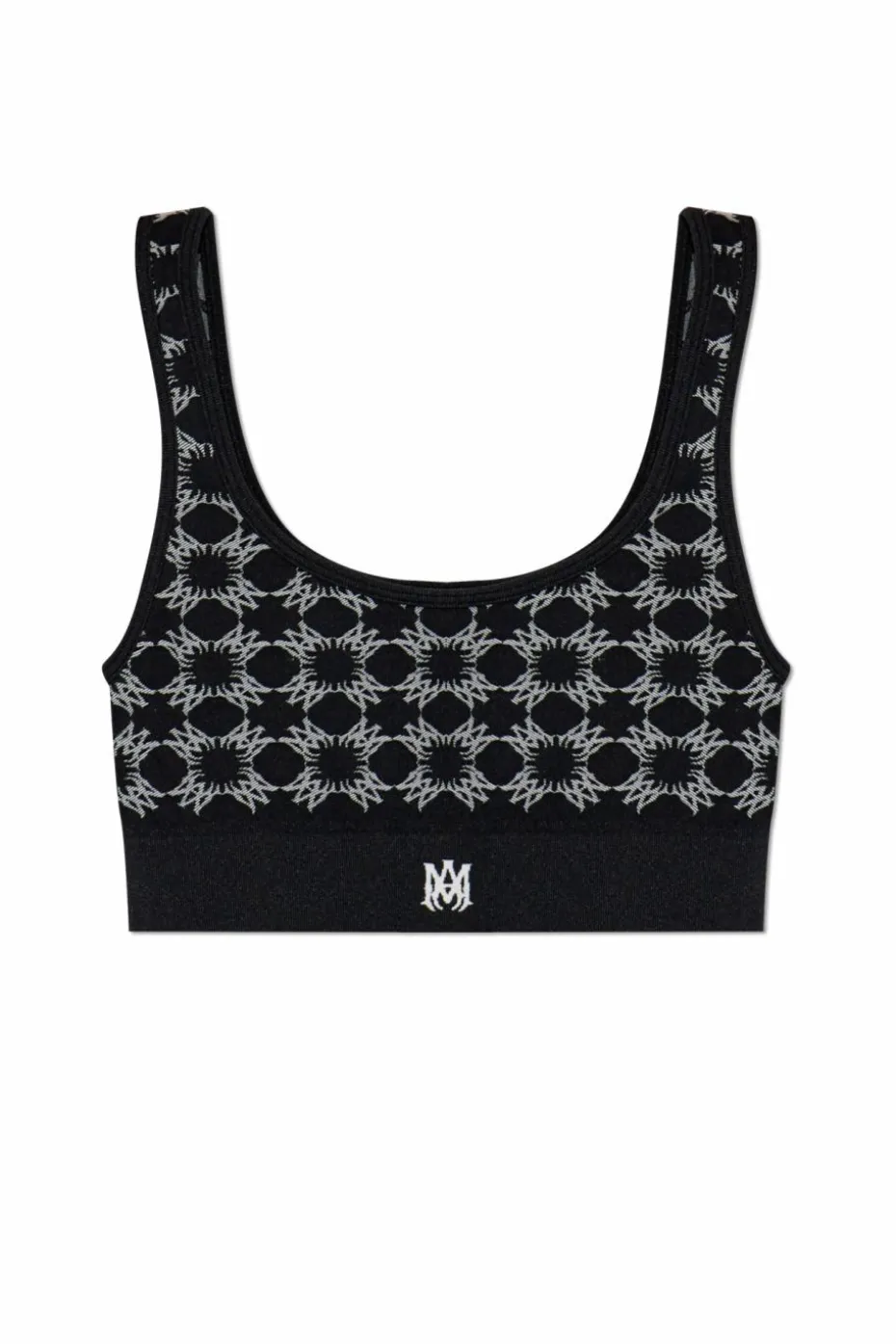 Amiri BLACK Bra with monogram