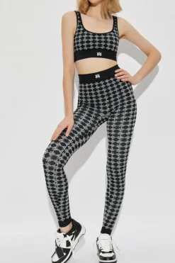 Amiri BLACK Bra with monogram
