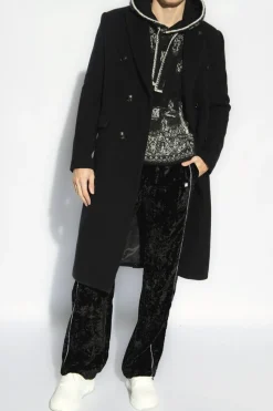 Amiri BLACK Double-breasted coat