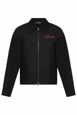 Amiri BLACK Jacket with logo