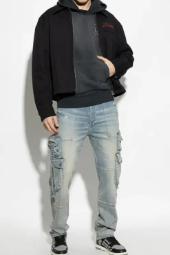 Amiri BLACK Jacket with logo
