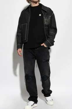 Amiri BLACK Jeans with logo